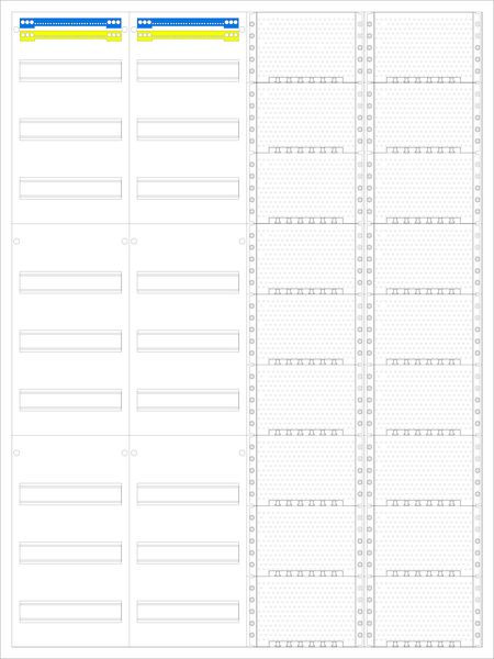 1St. F-Tronic VS4-9-M2 AP Medienverteiler VS4-9-M2, 4-feldrig, 9r, mit MVAP1 7110300