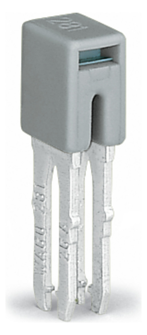 100St. WAGO 281-402 QUERBRUECKER 4,0QMM GRAU