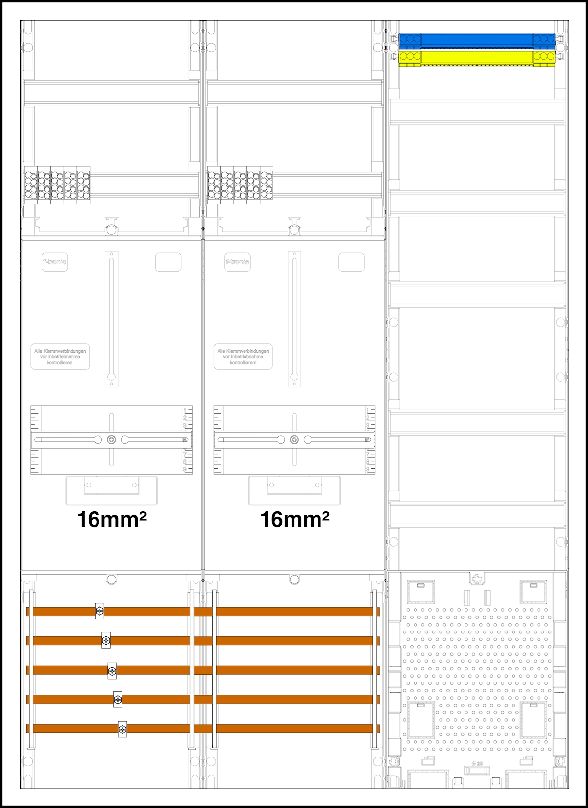 1St. F-Tronic 3HZ732APZL-16 3HZ732APZL-16, 2 ZP 16mm², 1 VAPZ 7190600