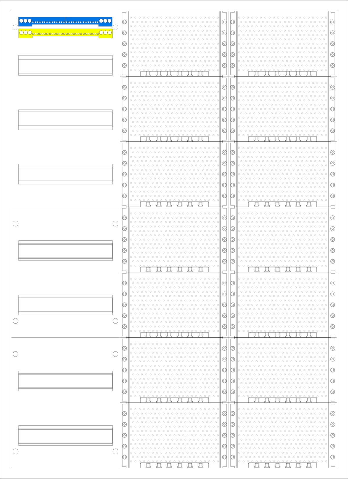 1St. F-Tronic VS3-7-M2 AP Medienverteiler VS3-7-M2, 3-feldrig, 7r, mit MVAP1 7110291