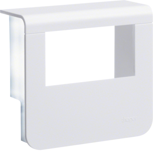 1St. Hager SL200559329016 Geräteträger-Oberteil mit seitlichen Spiegelflächen SL 20x55mm verkehrsweiß