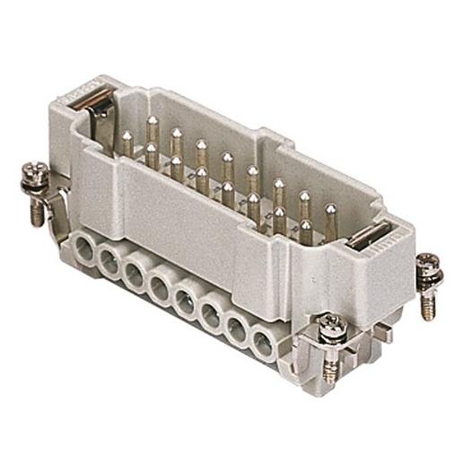 1St. ILME CNEM 16 T Stifteinsatz, Gr.77.27, 16P+PE, Silber 1St. ILME CNEM 16 T Stifteinsatz, Gr.77.27, 16P+PE, Silber