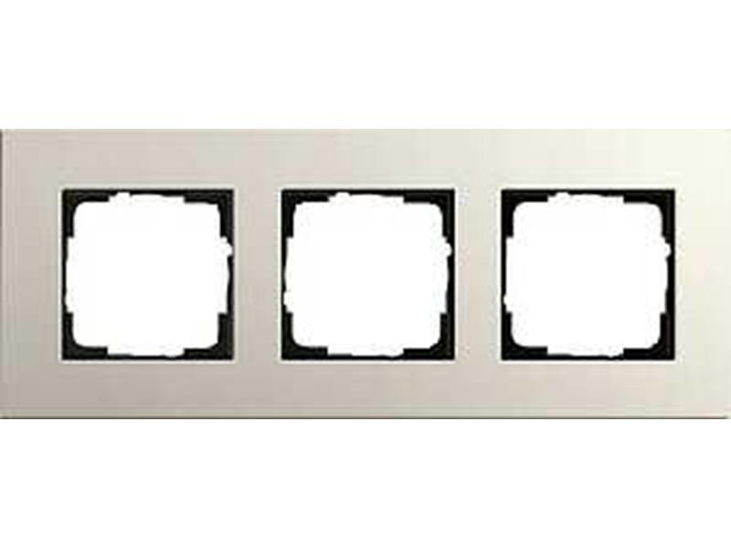 1St. Gira 0213220 Rahmen 3fach Esprit Linoleum-Multiplex Hellgrau
