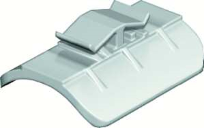 1St. OBO Bettermann 2058 22 LGR Gegenwanne 16-22mm, PP, lichtgrau, RAL 7