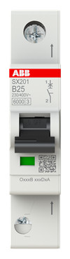 1St. ABB SX201-B25 Sicherungsautomat Flexline 6kA, 25A, 1P
