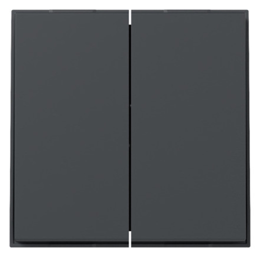 1St. Gira 349567 Wippe 2-fach gerade Gira TX_44 anthrazit