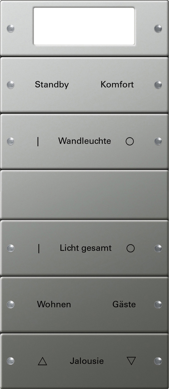 1St. Gira 2145602 Wippenset 5f Plus (2+3) beschr. System 55 Edelstahl