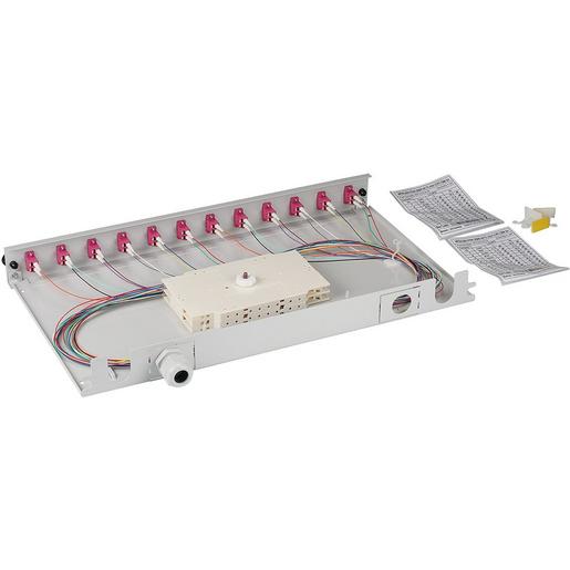 1St. EFB BA71901L12OM4 Spleißbox LC 50/125  OM4 ausziehbar, 12