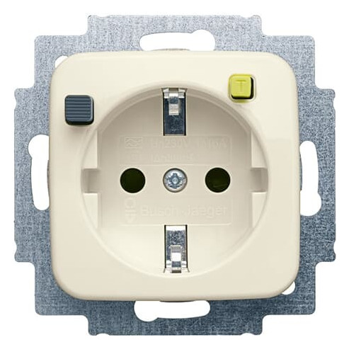 1St. Busch-Jaeger 3120 EUCB-212 FI-SCHUKOMAT Steckdosen-Einsatz, mit Fehlerstrom-Schutzschalter Sicherheitstechnik elfen