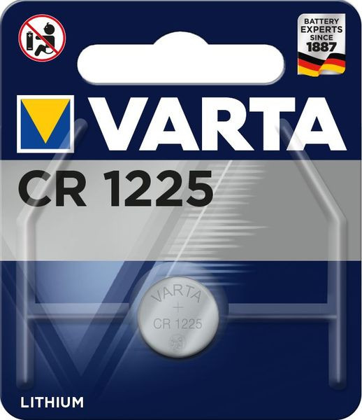 10St. Varta Electroniczelle 06225101401 CR1225 Blister 3V 48mAh 10St. Varta Electroniczelle 06225101401 CR1225 Blister 3V 48mAh