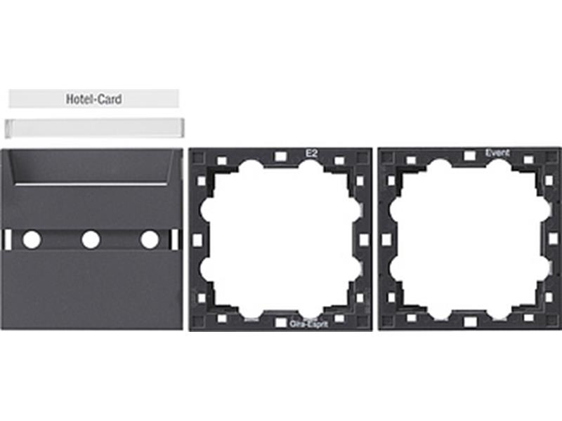 1St. Gira 810628 Zub. Hotel-Card-Taster System 55 Anthrazit