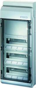 1St. Hensel KV 9440 KV 90-Automatengehäuse 36 Teilungseinh. 3reih. + 1 Tragschiene 6100434 KV9440