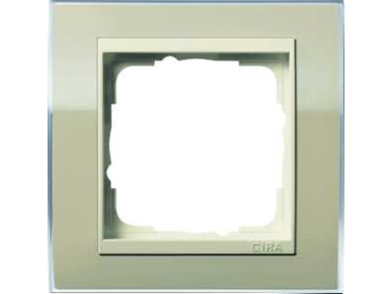1St. Gira 0211771 Rahmen 1fach für Cremeweiß Gira Event Klar Sand