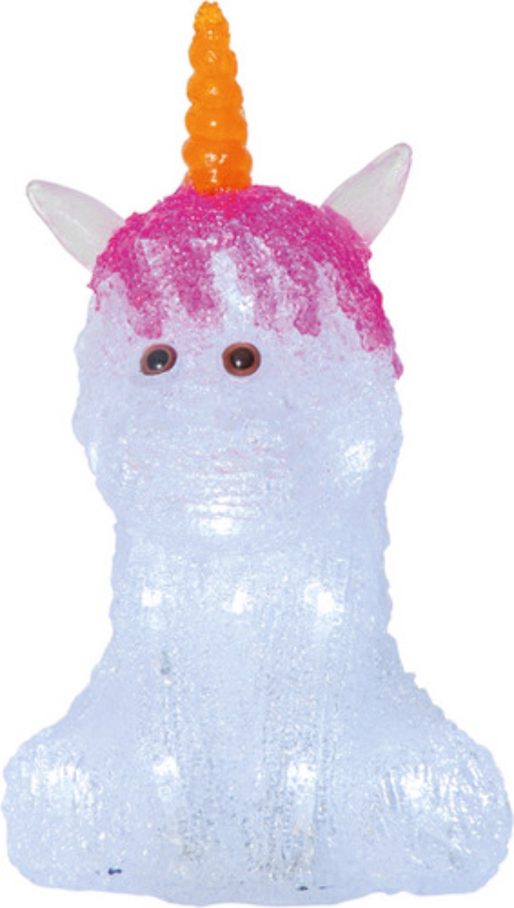 1St. STAR TRADING 587-06 587-06 Acrylfigur Crystaline Einhorn ws.