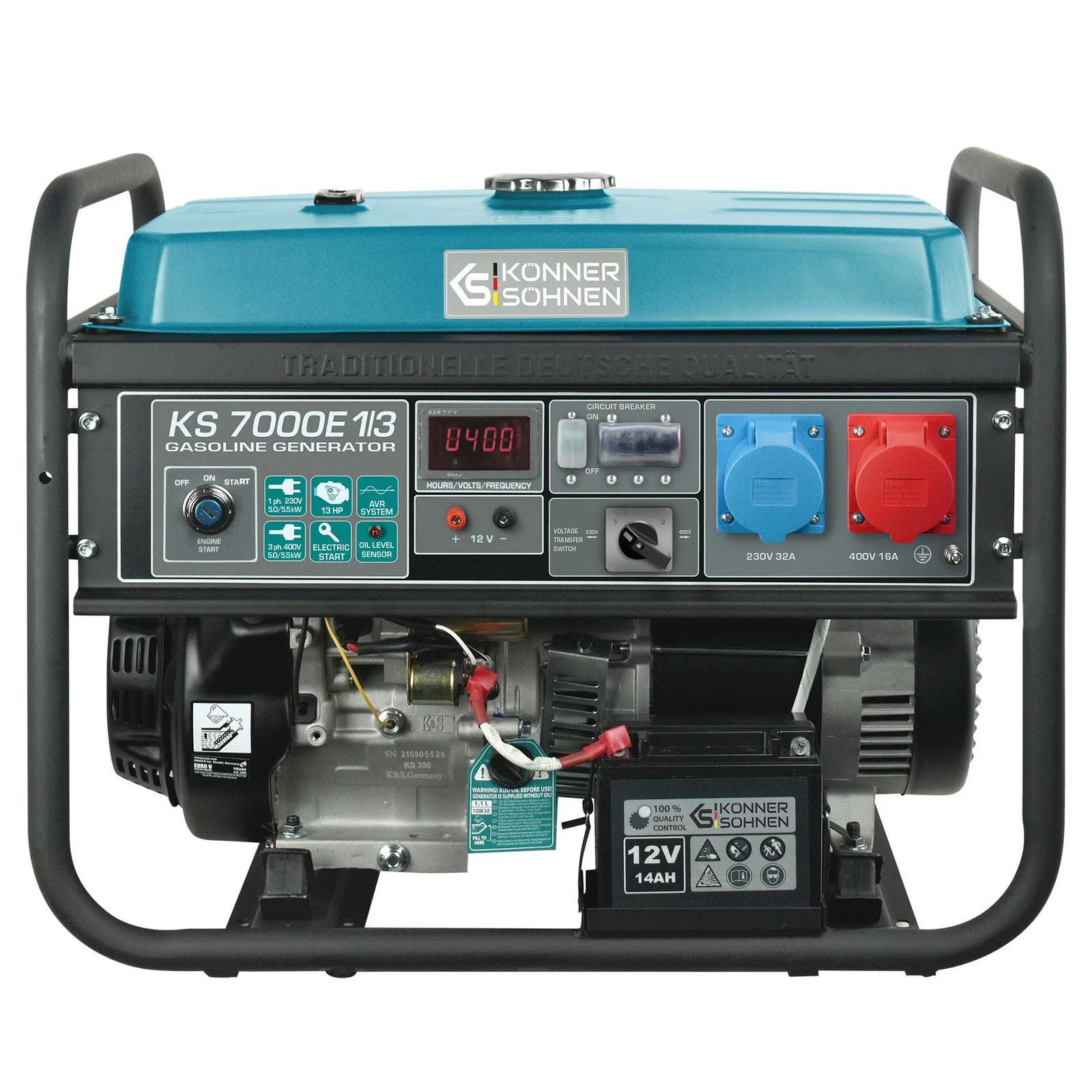 1St. Könner & Söhnen KS7000E-1/3 Benzin-Generator KS 7000E 1/3 1St. Könner & Söhnen KS7000E-1/3 Benzin-Generator KS 7000E 1/3