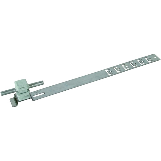 1St. Dehn 204159 Dachleitungshalter UNIsnap NIRO/K-grau H 16mm Rd 8mm m. geprägt. Strebe L 335mm DLH US 8 H16 L335 GR V2A