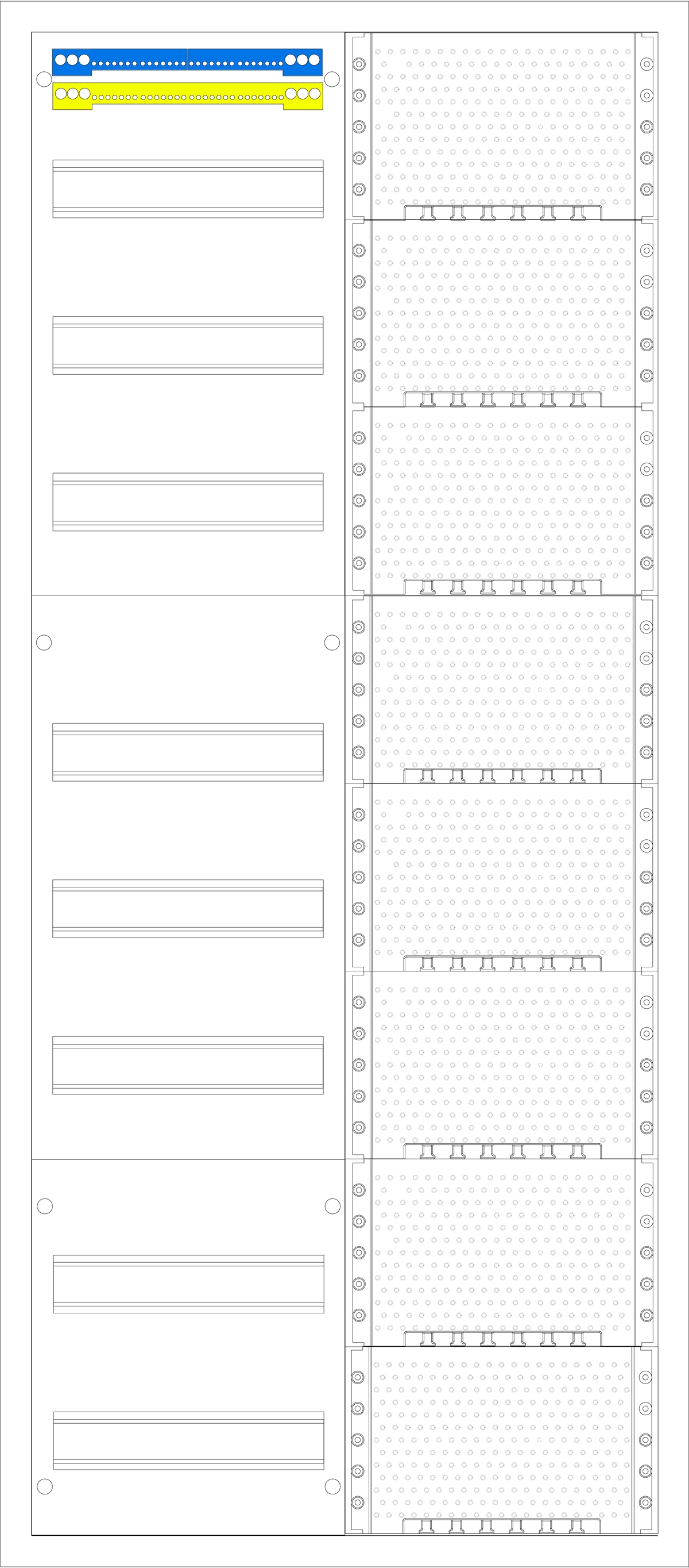 1St. F-Tronic VS2-8-M1 AP Medienverteiler VS2-8-M1, 2-feldrig, 8r, mit MVAP1 7110293
