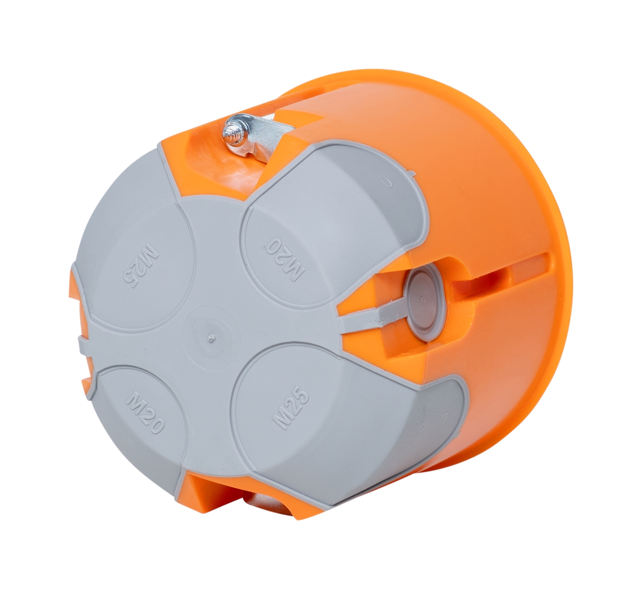 25St. F-Tronic E3500 HW Geräte-Verbindungsdose, E3500, Ø 68mm, t=62mm, luftdicht, 4x Rohreinführung 7360045