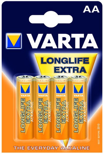 20Pk Varta LONGLIFE AA 04106101414 Mignon LR6 Blister=4 20Pk Varta LONGLIFE AA 04106101414 Mignon LR6 Blister=4