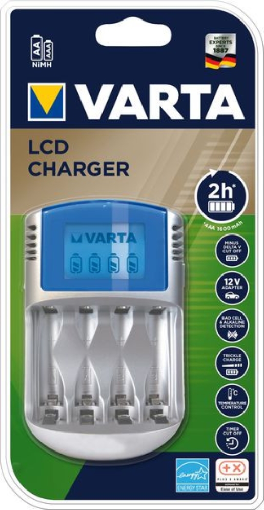 2St. Varta Ladegerät Power Play 57070201401 LCD Charger unbestückt 57070201401