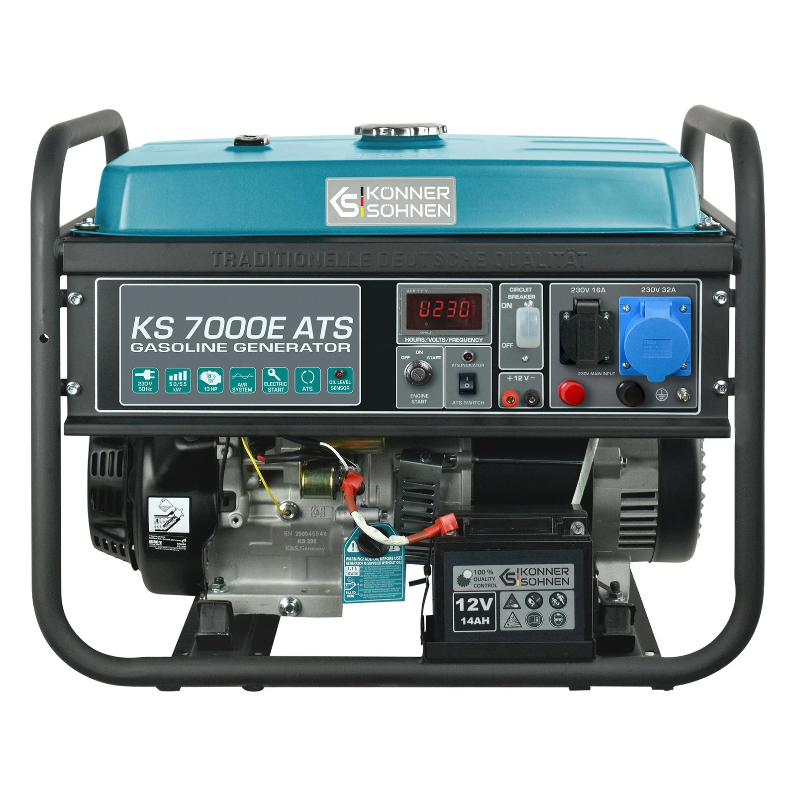1St. Könner & Söhnen KS7000EATS Benzin-Generator KS 7000E ATS 1St. Könner & Söhnen KS7000EATS Benzin-Generator KS 7000E ATS