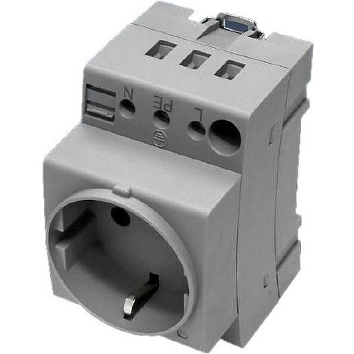 1St. Rittal SZ 2506.120 Steckdose für Tragschienenmontage, 250V