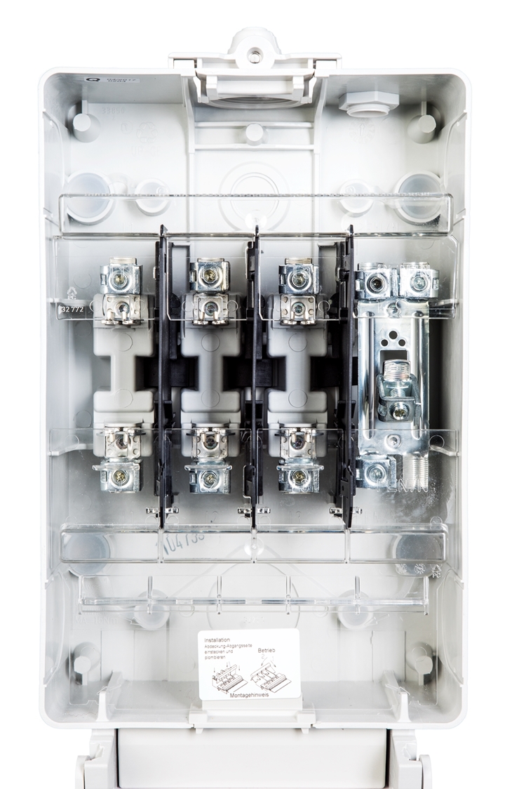 1St. F-Tronic ZSAHAK Hausanschlusskasten NH00, 10-95mm² 7160217