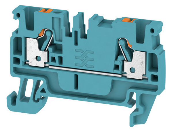 100St. Weidmüller A2C 2,5 BL Durchgangs-Reihenkl., PUSH IN