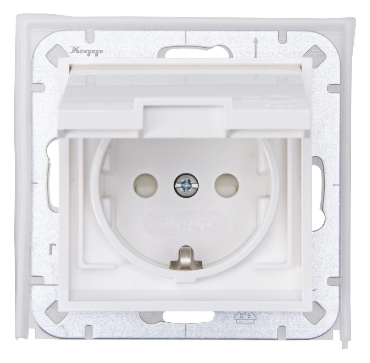 1St. Kopp UP-FR 954029009 Steckd.HK07.1f.r-weiß