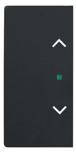 1St. Busch-Jaeger 6232-20-885 Wippe, 2-fach links/rechts, mit Symbol Jalousie Busch-free@home schwarz matt...