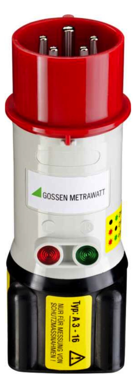 1St. GMC A3-16 Drehstrom-Adapter für Prüfgeräte und CEE