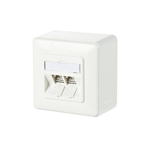 1St. Metz Connect 130B11D20002-E C6Amodul 2 Port 180°M AP reinweiß