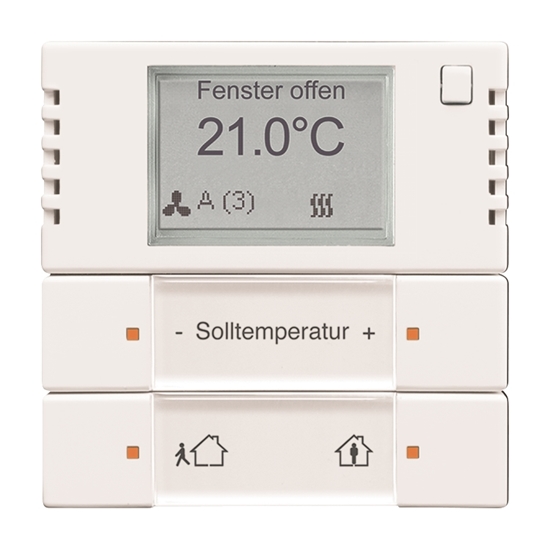 1St. Busch-Jaeger 6128/28-84 Bedienelement 2/4-fach, mit RTR, Multifunktion/Farbkonzept Busch-Installationsbus KNX studi
