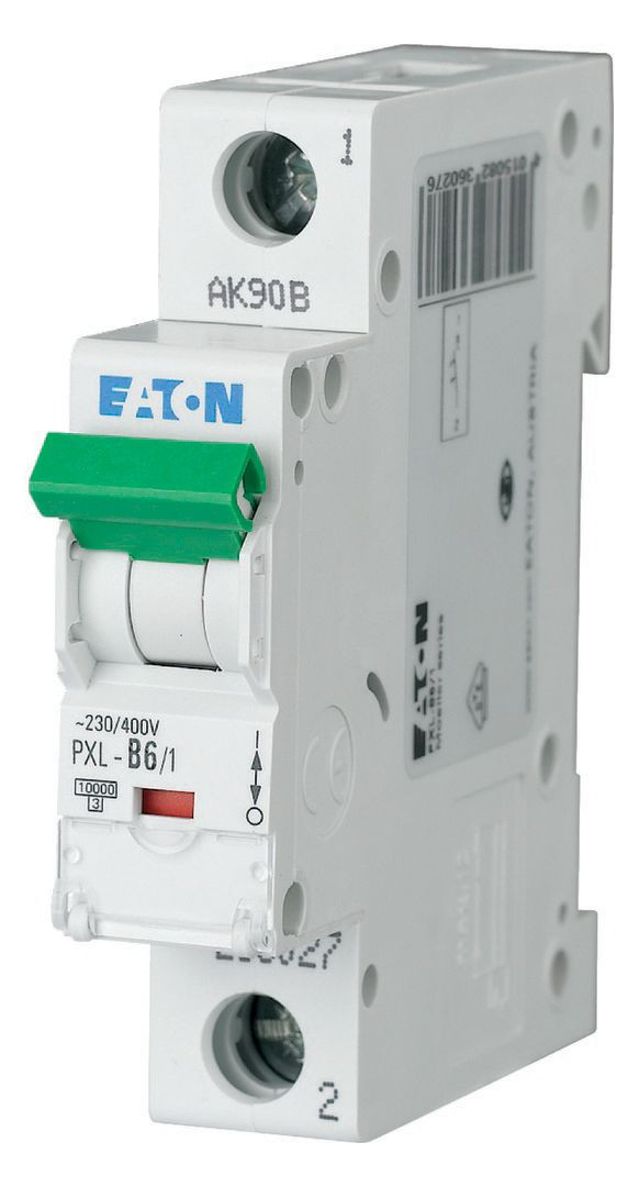 1St. Eaton 236093 Leitungsschutzschalter, 6 A, 1p, Charakteristik: D PXL-D6/1