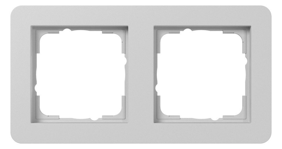 1St. Gira 0212154 Abdeckrahmen 2f Gira E1 Grau m