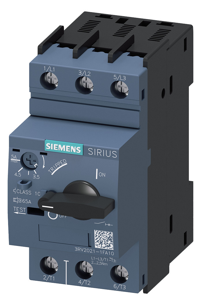 1St. Siemens 3RV2021-1FA10 Leistungsschalter, S0, Motorschutz, Clas
