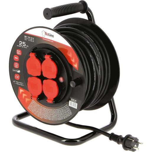 1St. Bizline BIZ 720912 Profi-Kabelrolle 25 m H07RNF 3G 1,5 mm2