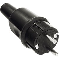 1St. Bachmann 913.173 Vollgummistecker schwarz mit Knickschutz montierbar