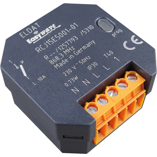 1St. Eldat RCJ15E5001-01-23K Unterputz-Empfänger Heizungssteuerung Easywave 868 MHz 1-Kanal Temperatur-Regelung/PWM/Ein/Aus 230V, RCJ15E50010123K
