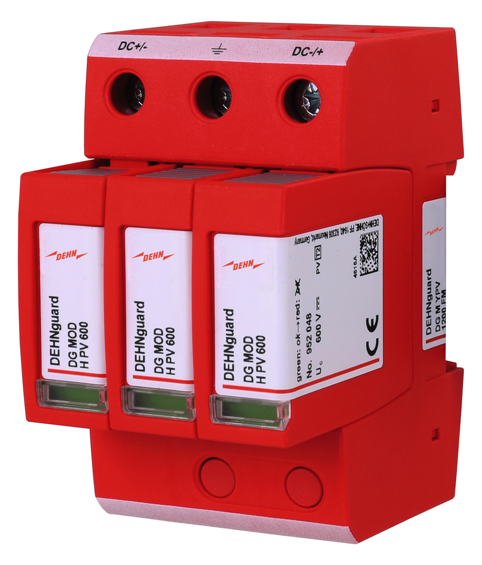 1St. Dehn 952565 Überspannungsableiter Typ 2 Dehnguard M Mehrpolig für PV-Anlagen bis 1170V