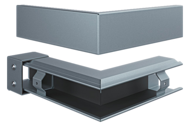 1St. Hager FWKP600603VERZ Außeneck FWK-Plus 60x60 verz