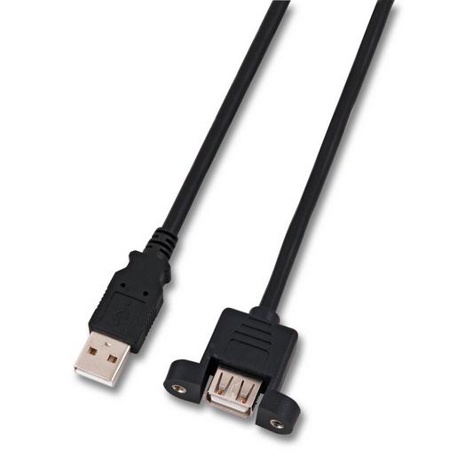 1St. EFB K5291SW.1,8V2 USB2.0 Verlängerungskabel A-A, St.-Einba