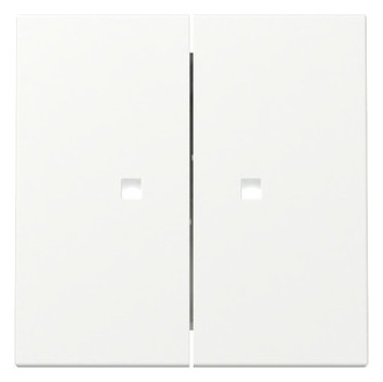 1St. Gira 363127 Wippe 2-fach Kontrollfenster System 55 reinweiß seidenmatt