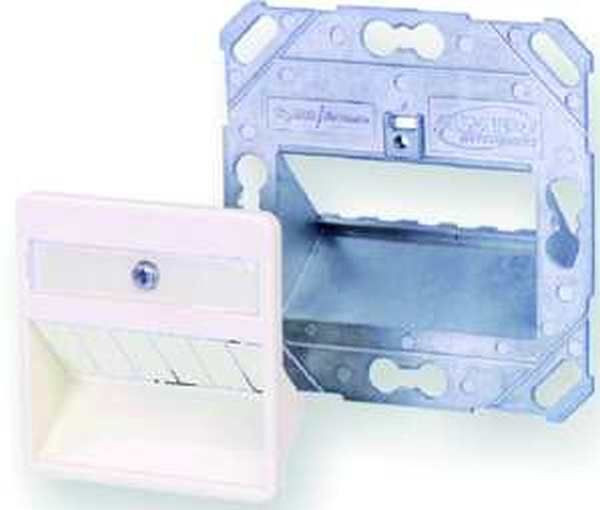 1St. Commscope 1711485-2, 3-PORT 50x50 DIN OUTLET WHT