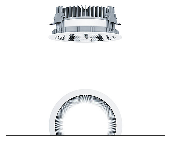 1St. Zumtobel 60815874 LED Decken-Einbauleuchte PANOS EVO R200L 22W LED840 FAL WH