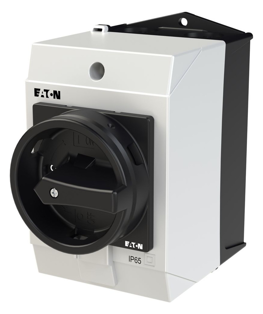 1St. Eaton 207164 Hauptschalter, T0, 20 A, Aufbau, 4 Baueinheit(en), 8-polig, HALT-Funktion, mit schwarzem Drehgriff und Sperrkranz, abschließbar in 0-Stellung T0-4-8344/I1/SVB-SW