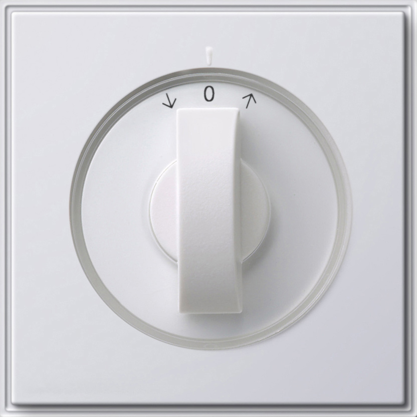 1St. Gira 066666 Abde. Knebel Zeitschalter + Jalousie TX_44 (WG UP) Reinweiß