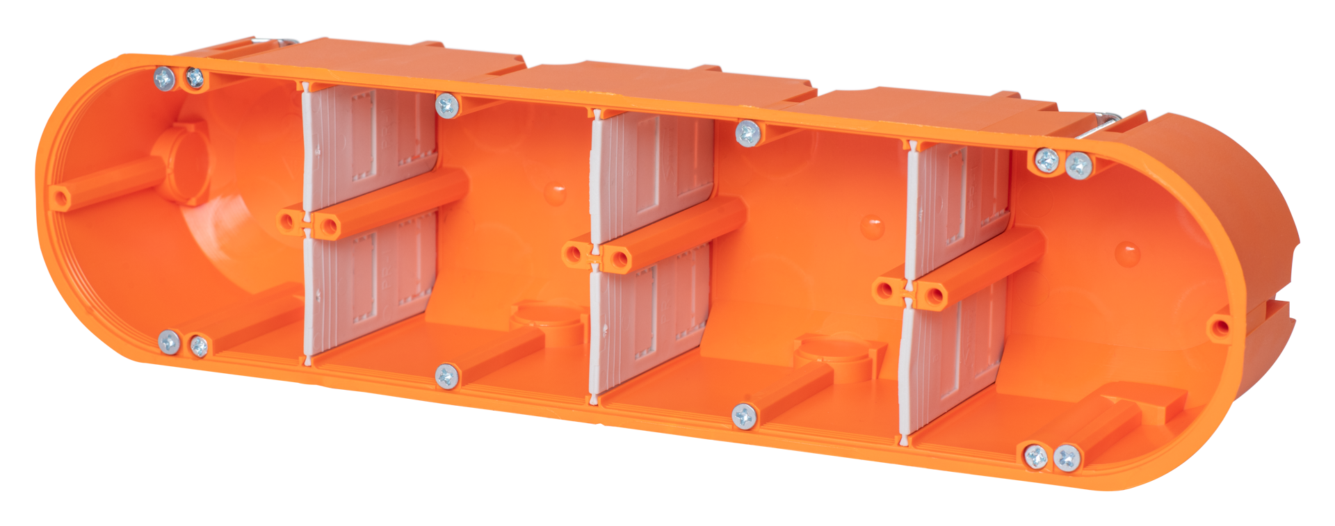 5St. F-Tronic HW40 HW Gerätedose massiv 4-fach, 4x Ø 68mm, t=60mm 7350064
