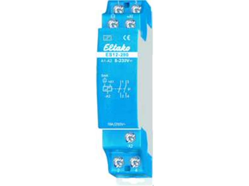1St. Eltako ES12-200-UC Stromstoßschalter UC. 2 Schließer potenzialfrei 16A/250V AC 21200002