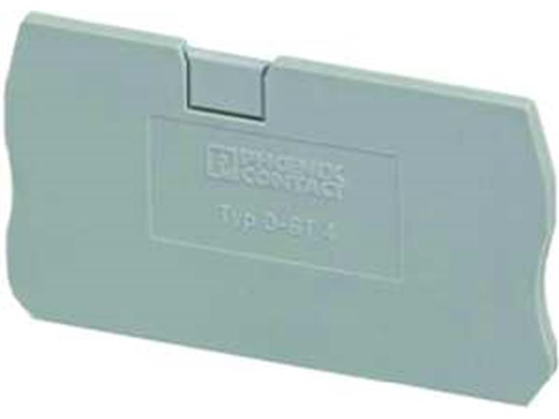 50St. Phoenix D-ST 4 Abschlussdeckel L=55,9 mm B=2,2 mm H=29 mm grau 3030420